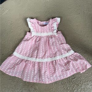 Rachel Zoe Pink and White Kids Casual Dress